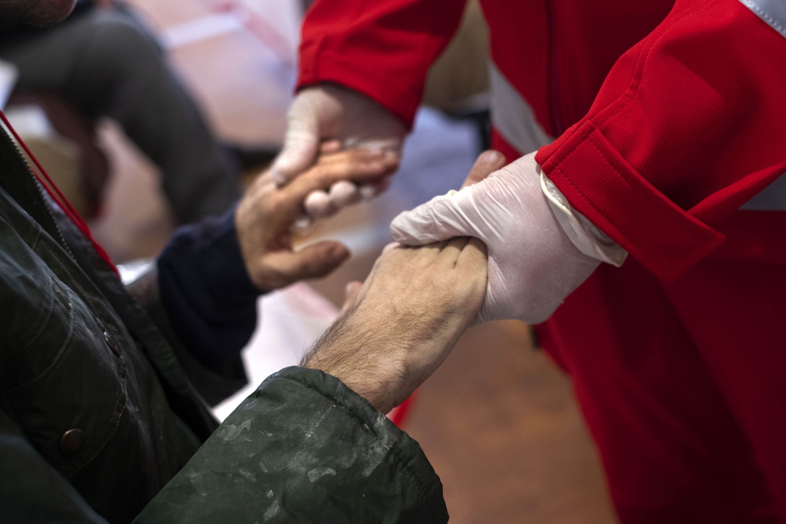 Ukraine - Convoglio della Croce Rossa partito da Leopoli in Ucraina con 40 persone fragili affette da varie patologie psichiatriche con disabilità, 
in fuga dalla clinica di Bakhmut (villaggio Vesela Dolyna) in  Donbass. 
