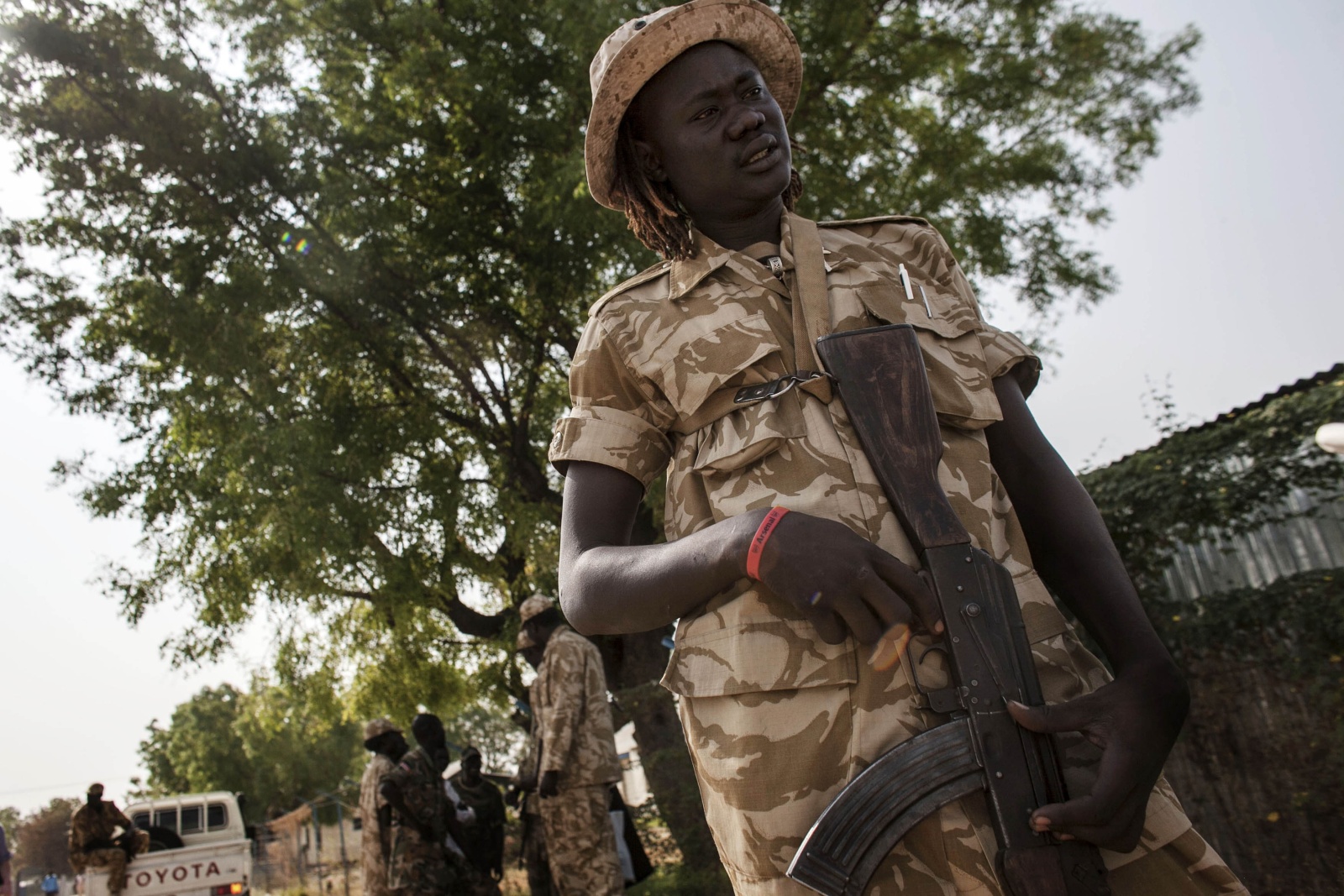 South Sudan –  Esercito SPLA  nelle strade di Bor