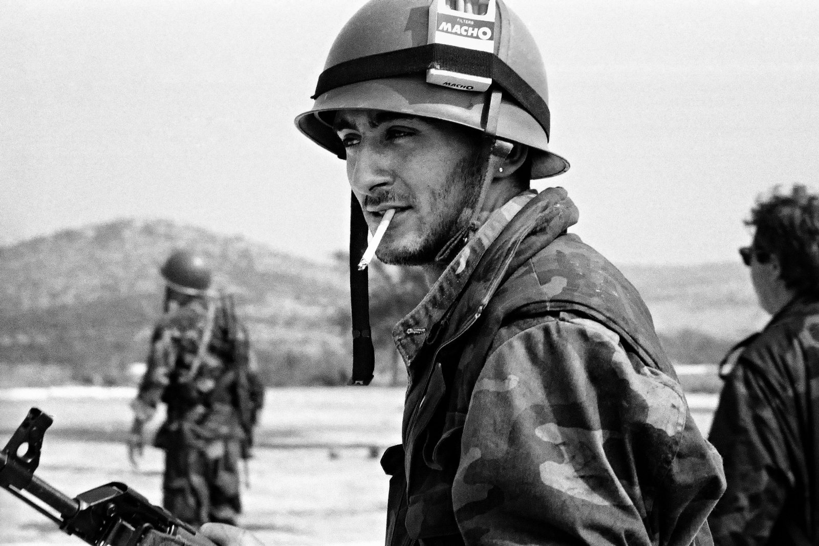 Croazia, Dalmazia 1991 - Militare volontario croato dopo la battaglia per la presa del ponte di Sebenico