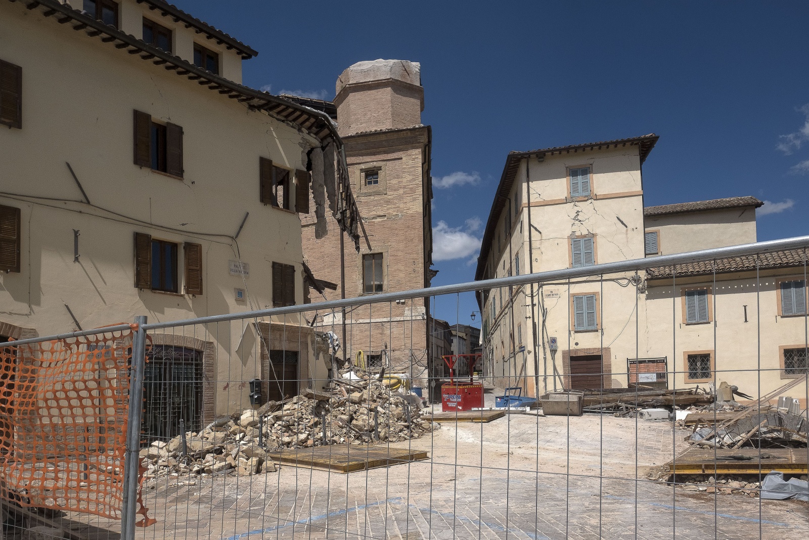 Camerino città universitaria delle Marche colpita dal terremoto il 26 ottobre del 2016